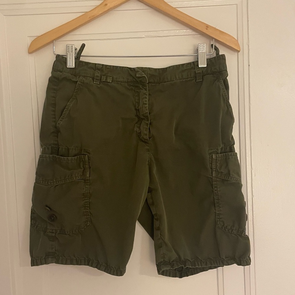 Vintage Prada Army Green Cargo Shorts